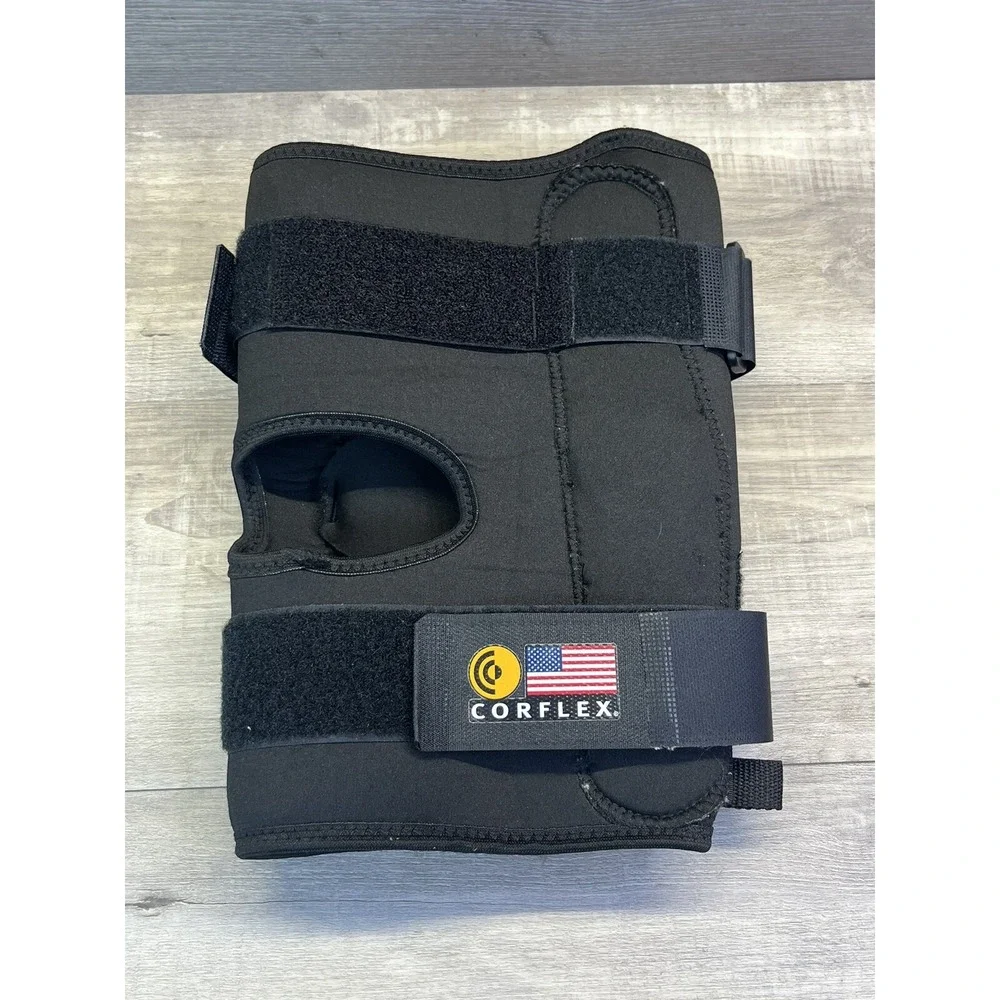 Corflex Size XXL CoolTex Anterior Closure Hook Loop Hinged Knee Brace Adjustable
